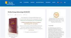 Desktop Screenshot of actabalneologica.pl