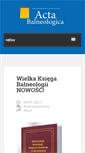 Mobile Screenshot of actabalneologica.pl